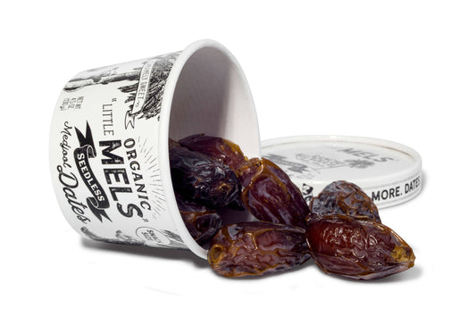 Rancho Meladuco Date Farm Little Mels Seedless Organic Medjool Dates, 4.5 oz Cup