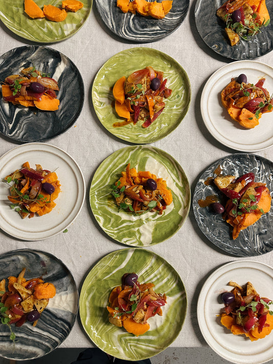 9" Salad/Dessert Plate | Black