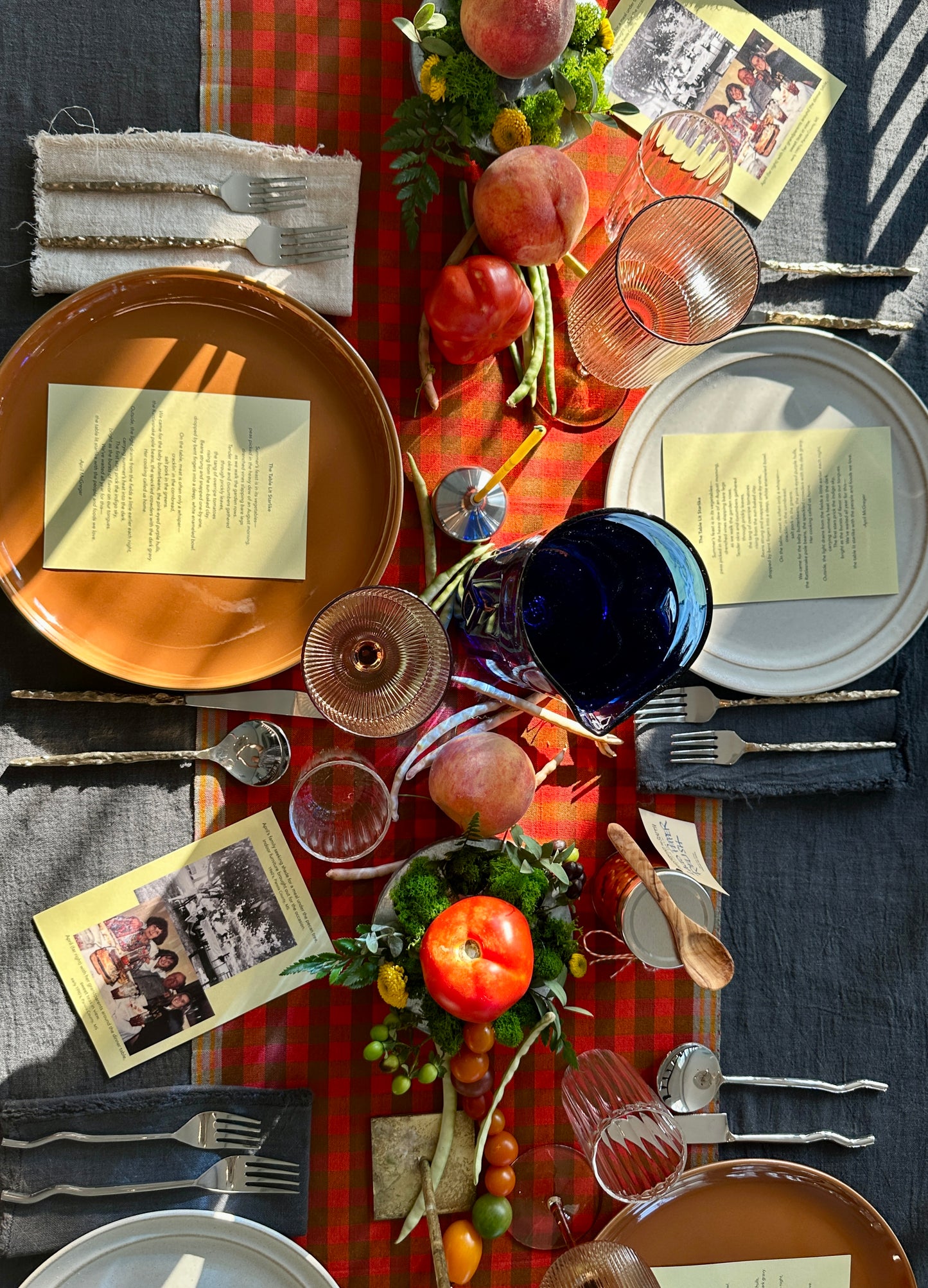 Philo Linen Tablecloth | Slate