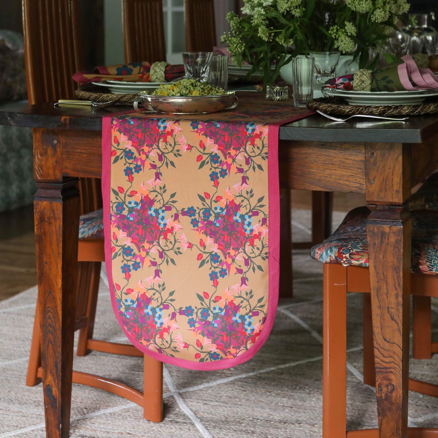 Blumen Table Runner | Orange