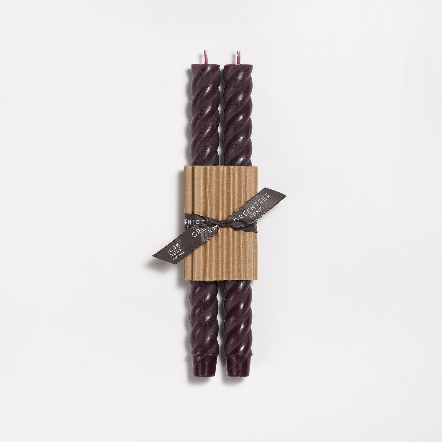 10" Rope Taper Candles | Antique