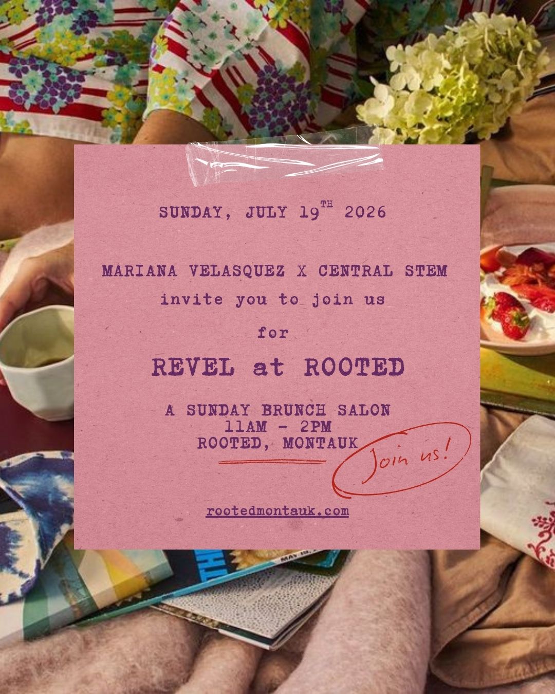 Sunday Brunch Salon with Mariana Velásquez