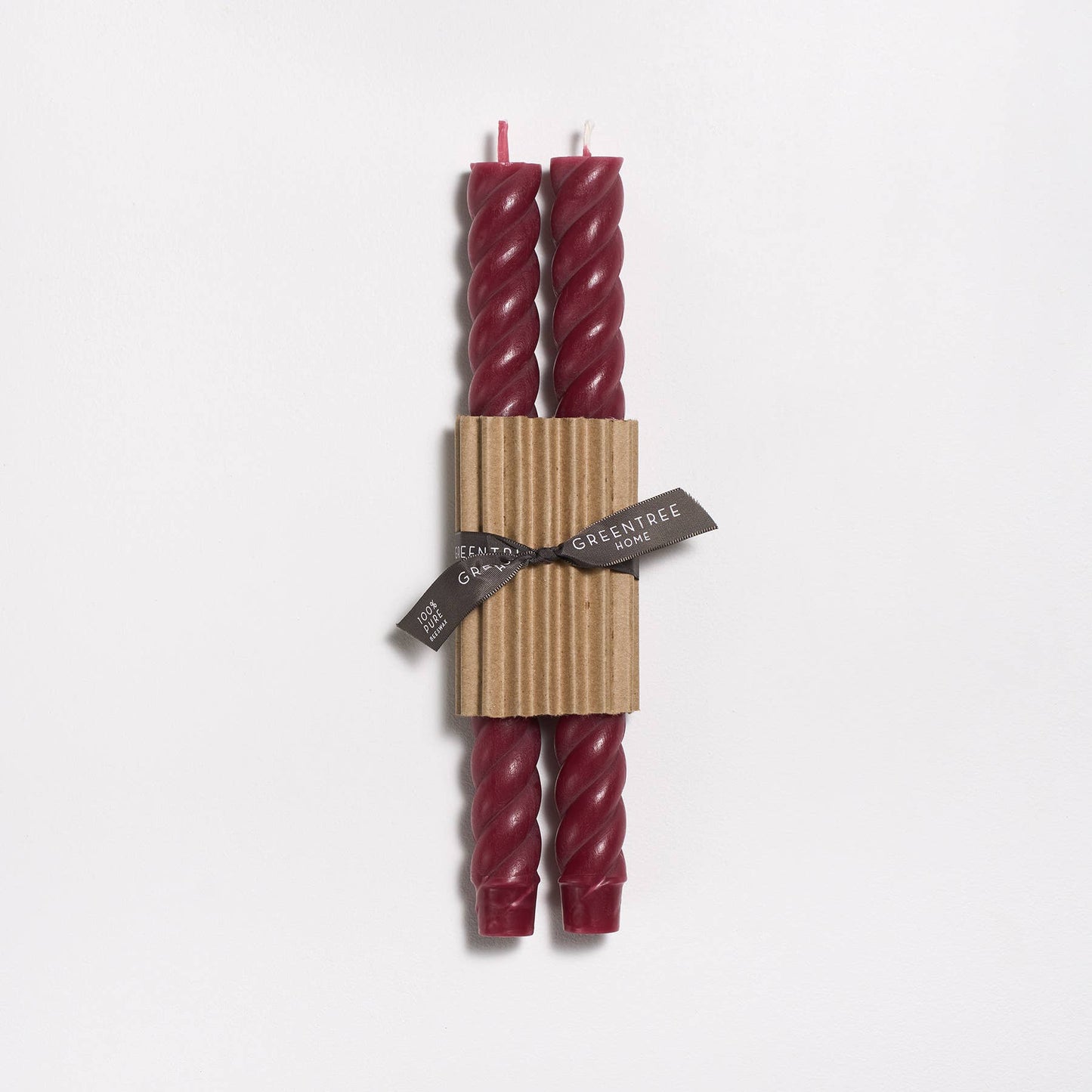 10" Rope Taper Candles | Antique