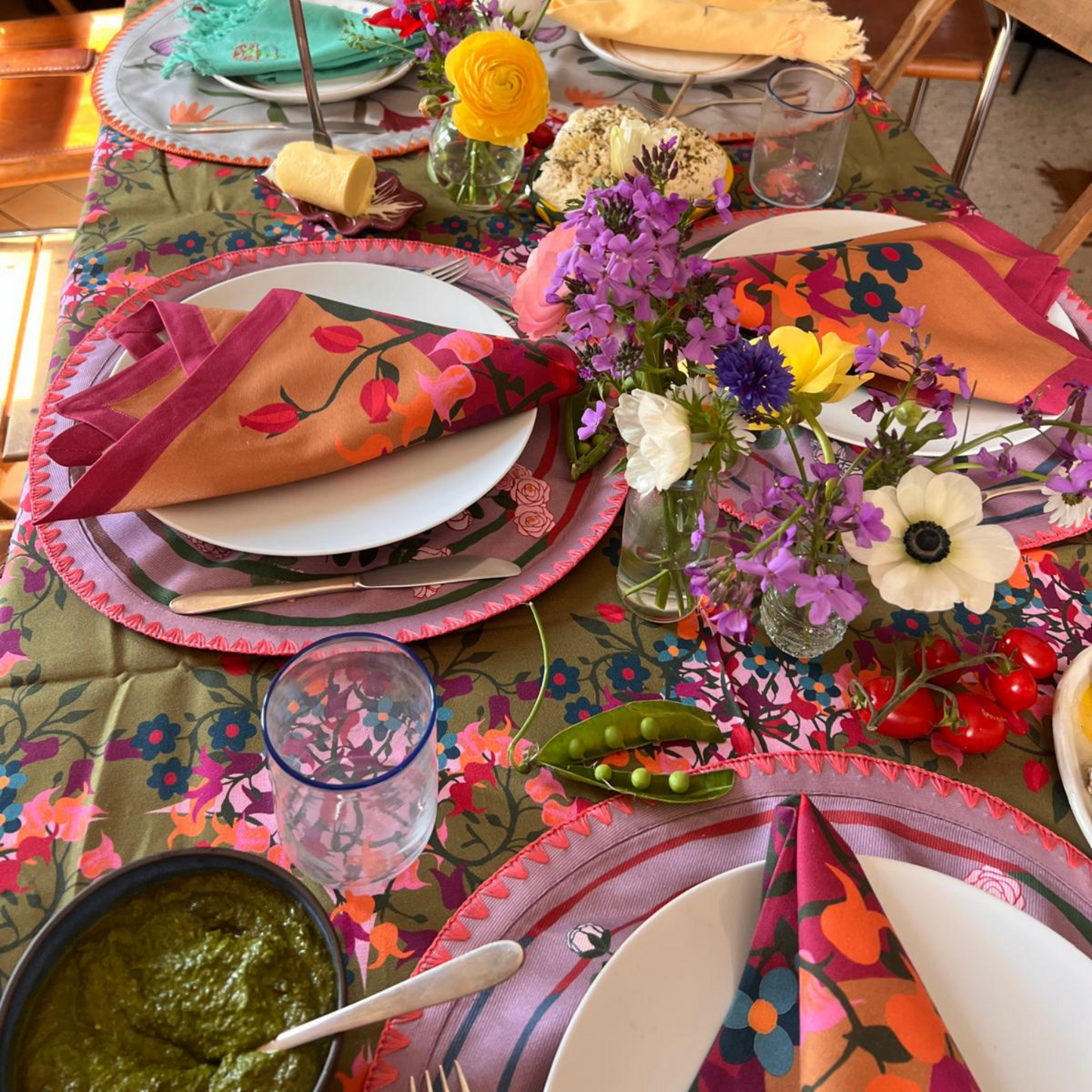 Blumen Napkins | Orange | Set of 6