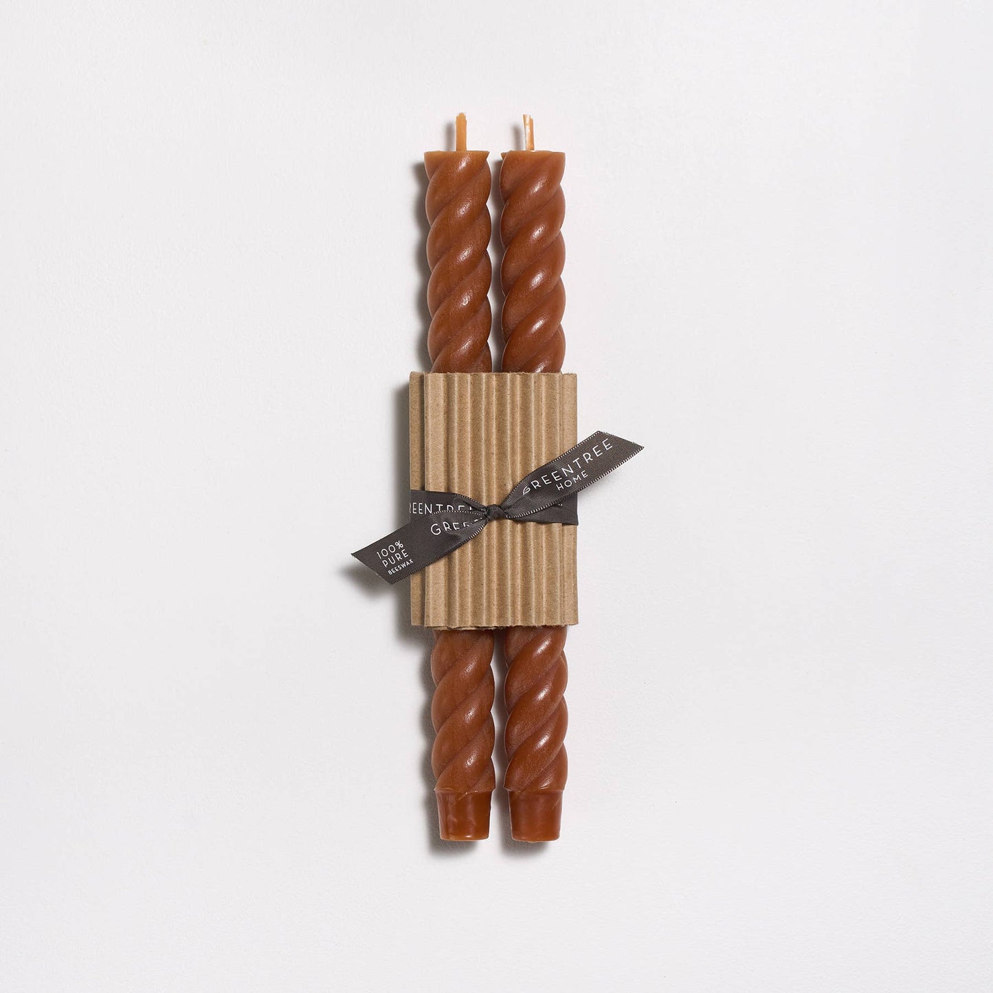 10" Rope Taper Candles | Antique