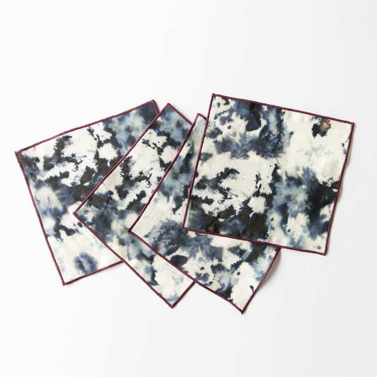 Marble Linen Cocktail Napkins