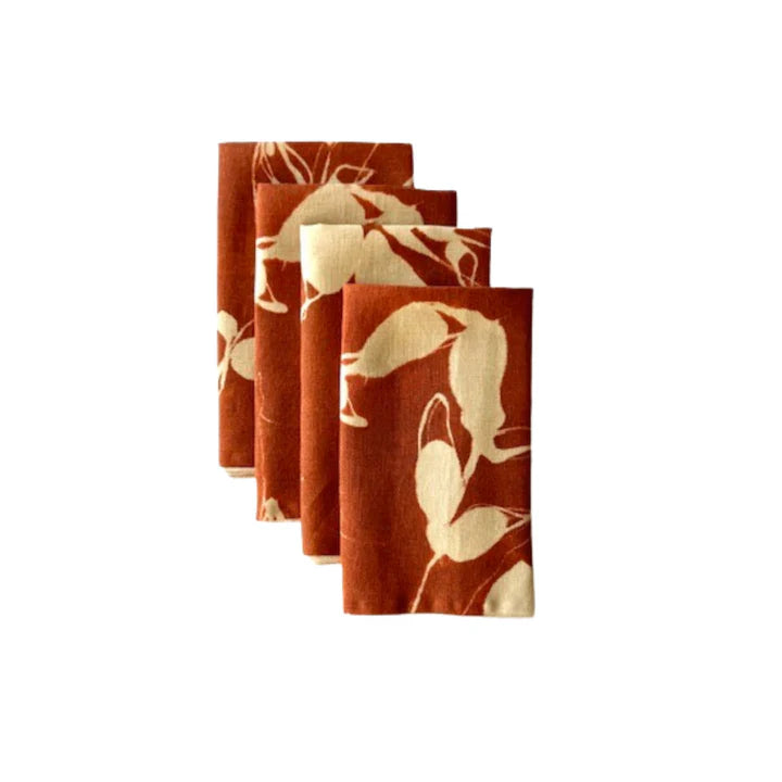 Botanical Porto Dinner Napkins | Clay | Set of 4
