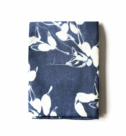 Botanical Porto Print Tablecloth | Indigo
