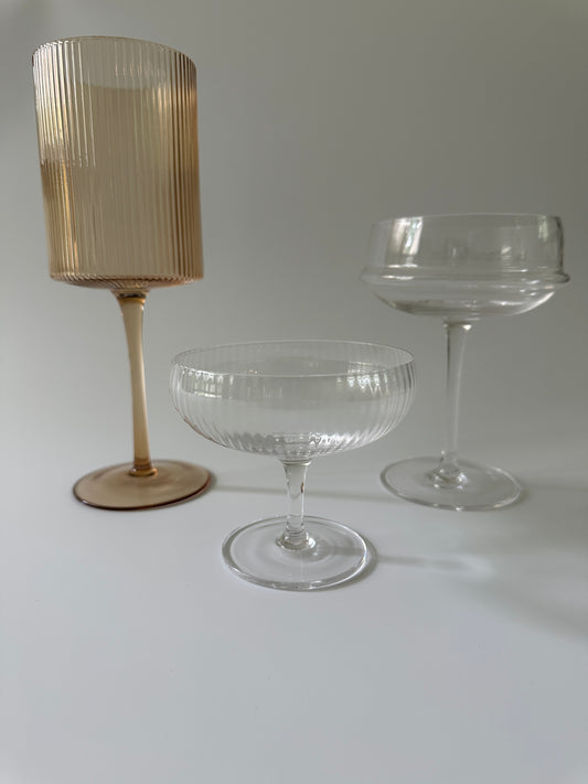 Vikko Ribbed Wine Glasses | Set of 6