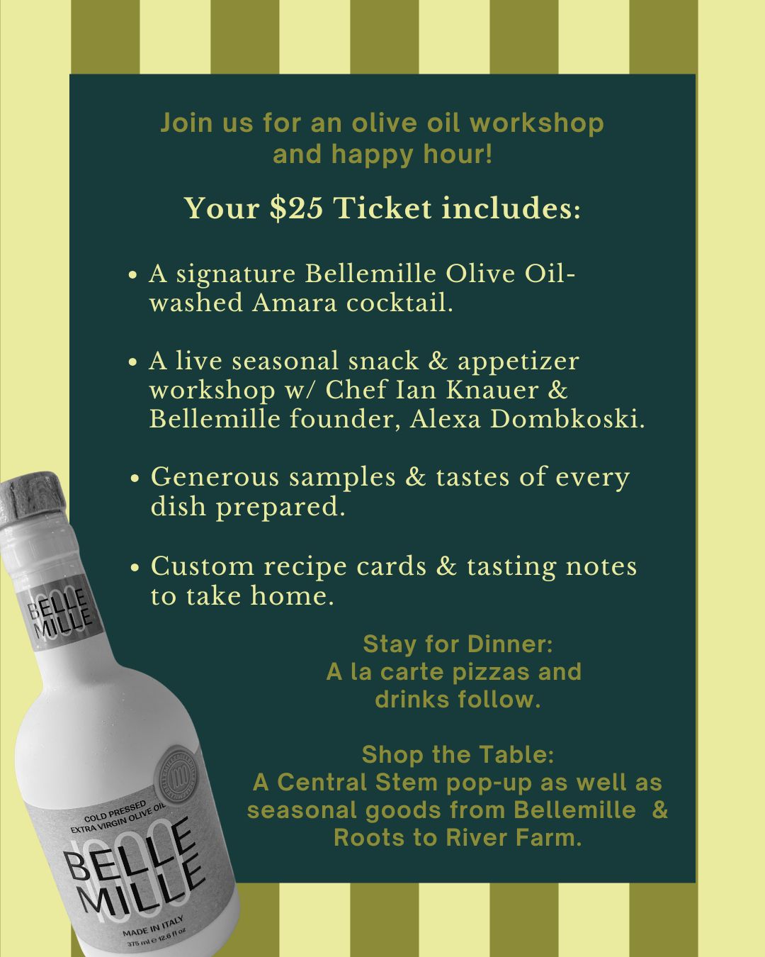 Pressed & Poured: An Olive Oil Happy Hour