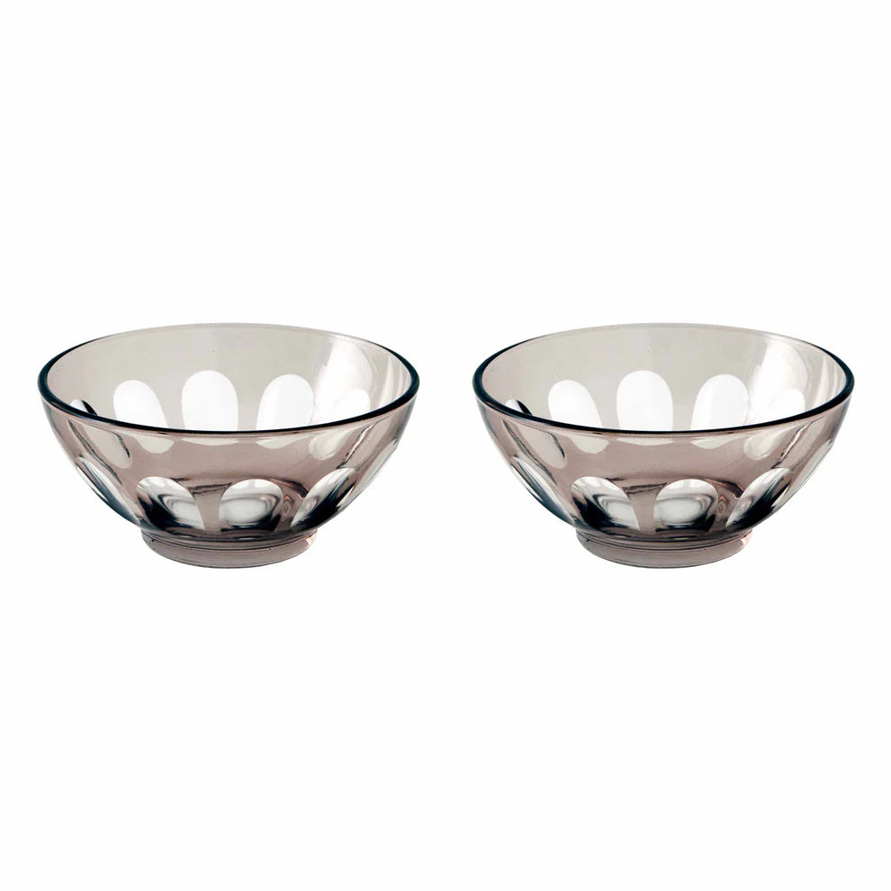 Rialto Glass Bowl | Smoke | Set of 2