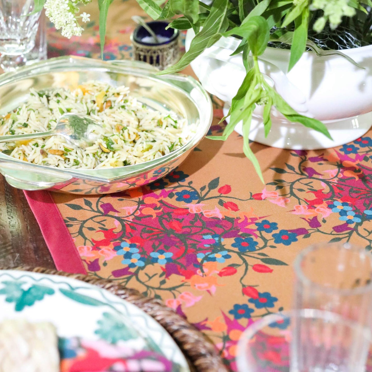 Blumen Table Runner | Orange