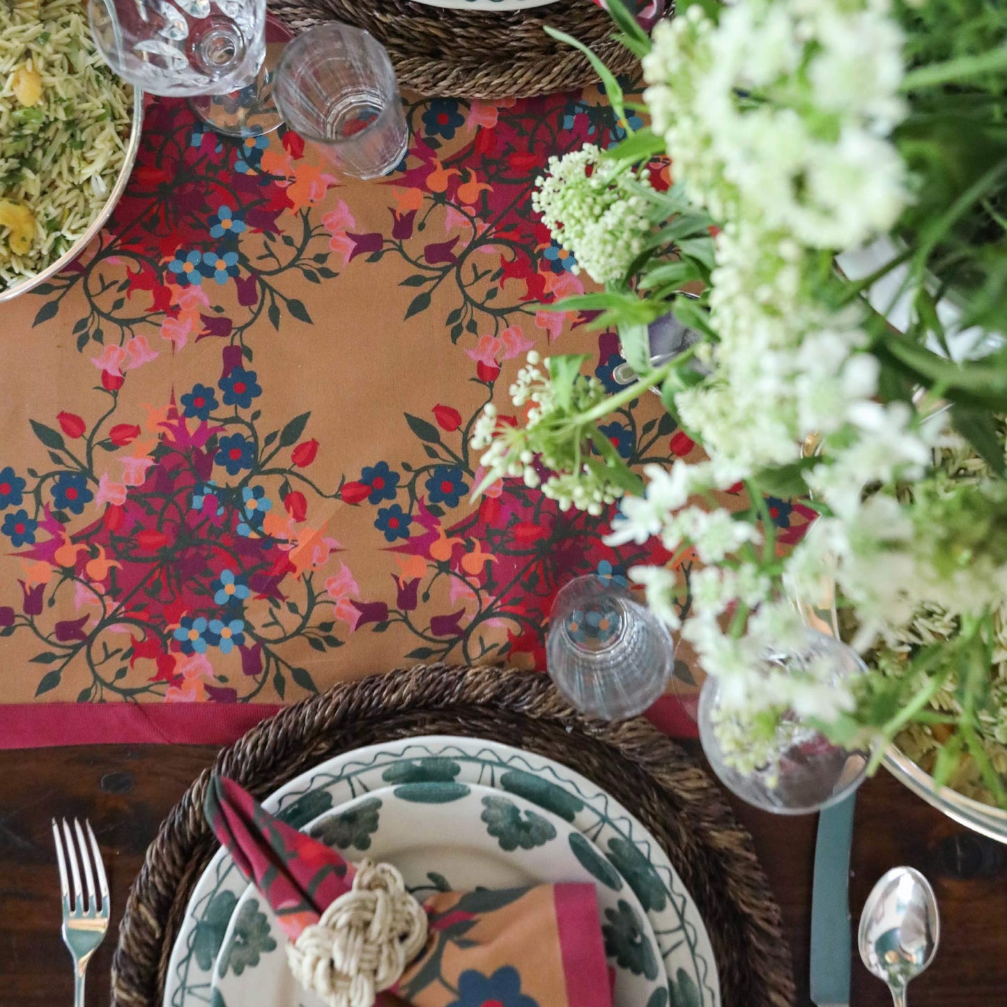 Blumen Table Runner | Orange