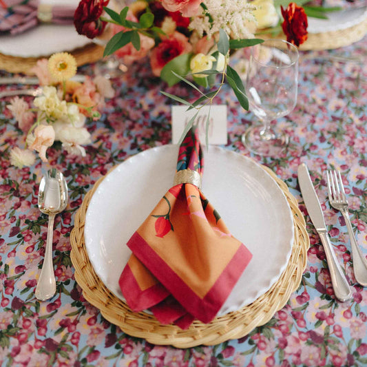 Blumen Napkins | Orange | Set of 6