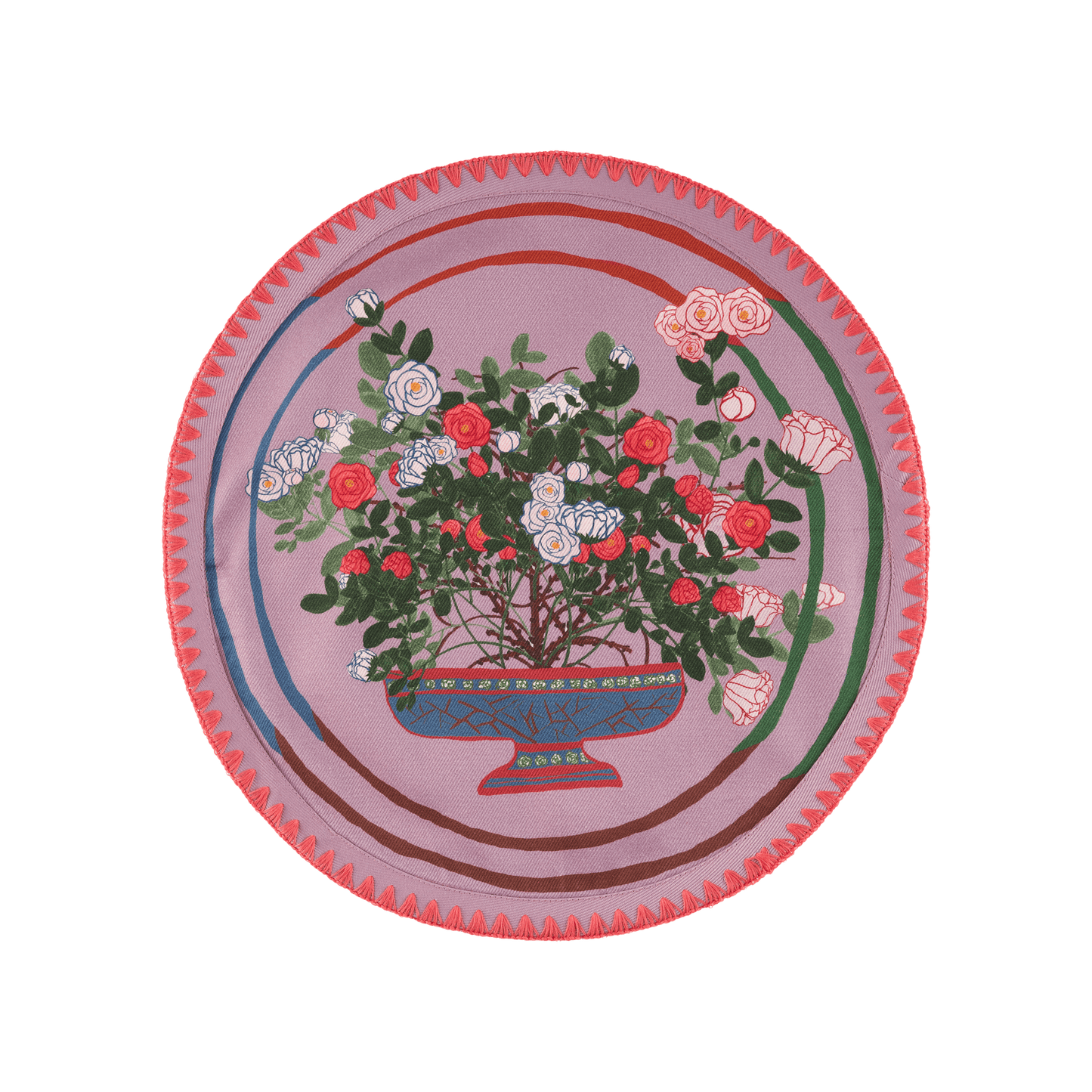 La Vie en Rose Round Placemats | Set of 6