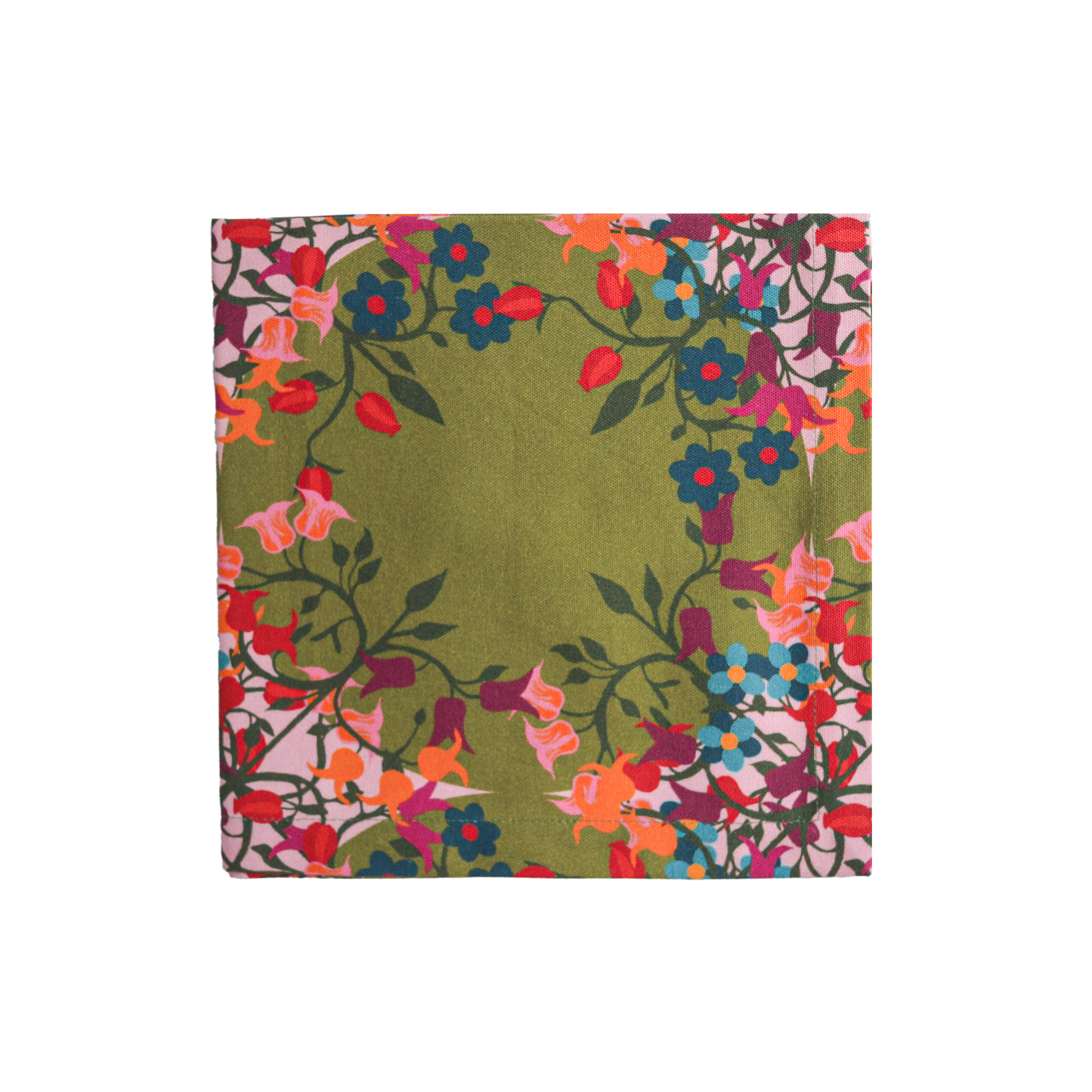 Blumen Napkins | Green | Offcut Version | Set of 6