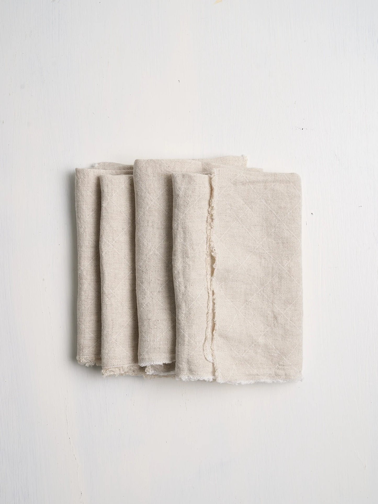 Philo Linen Napkin Set | Set of 4 | Natural