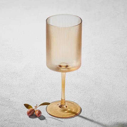 Vikko Ribbed Wine Glasses | Set of 6