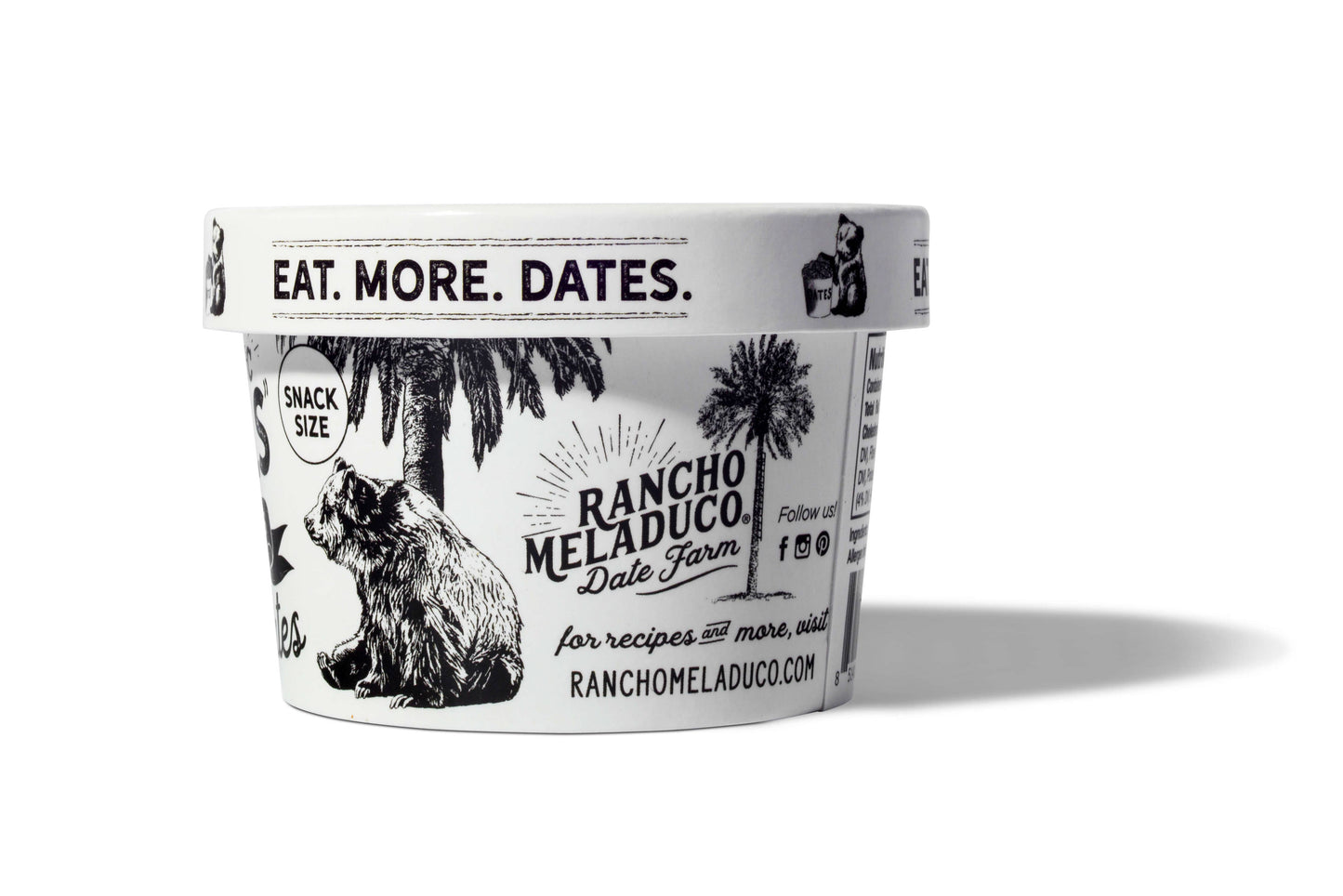Rancho Meladuco Date Farm Little Mels Seedless Organic Medjool Dates, 4.5 oz Cup