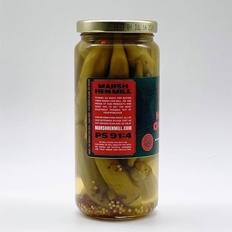 Marsh Hen Mill Hot Okra | 19 oz.