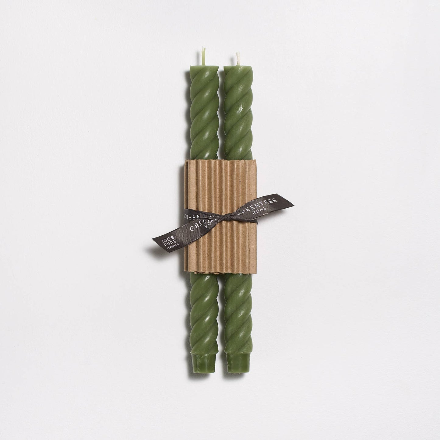 10" Rope Taper Candles | Antique