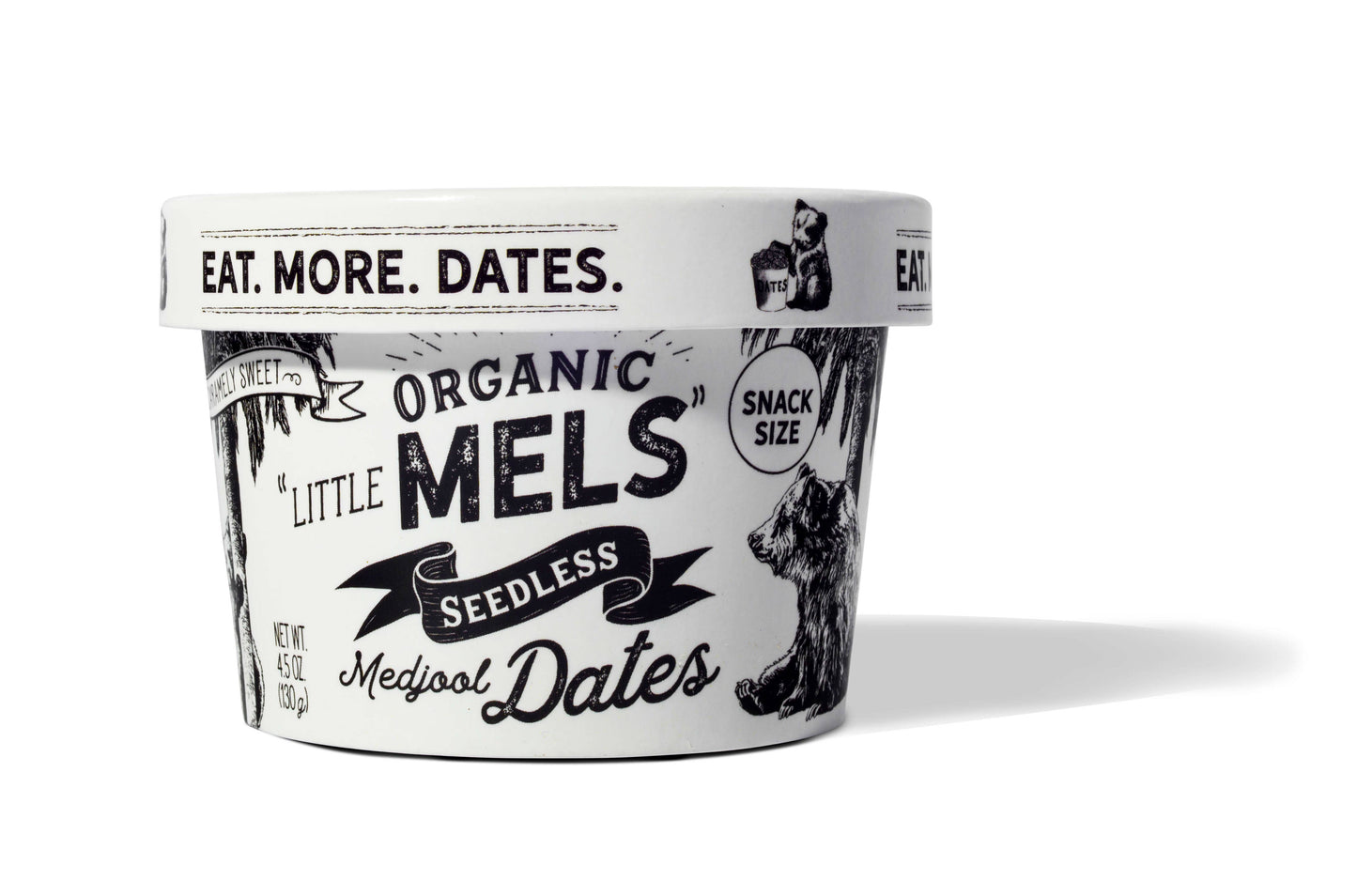 Rancho Meladuco Date Farm Little Mels Seedless Organic Medjool Dates, 4.5 oz Cup