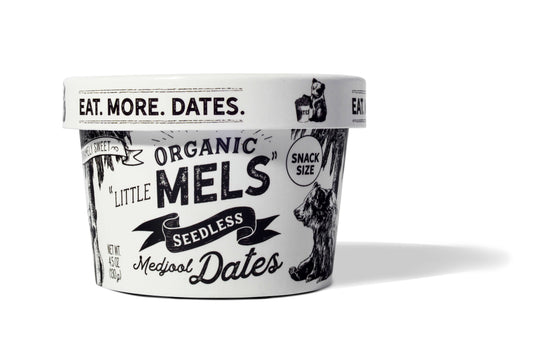Rancho Meladuco Date Farm Little Mels Seedless Organic Medjool Dates, 4.5 oz Cup